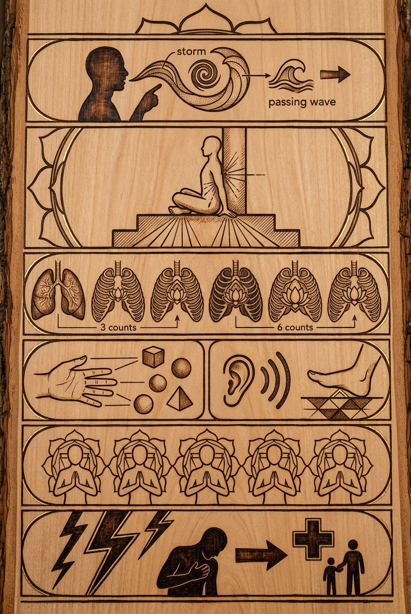 Как успокоиться, когда внутри паника? — ведический визуальный код